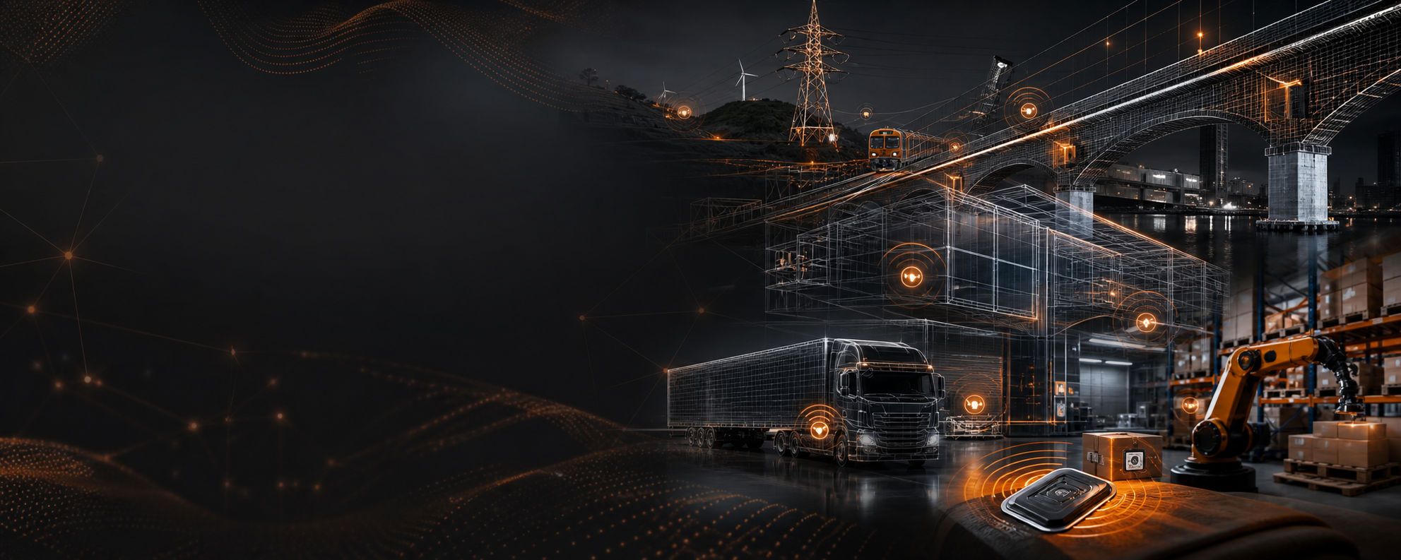 RFID digital twin network connecting infrastructure, logistics, robotics, and edge systems